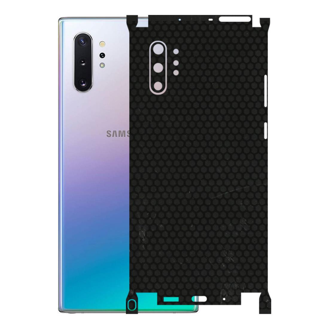 Samsung M/F/Note/Flip and C Phone Skins (All Models) - Black honeycomb - 3D Embossed Finish (L-114) Samsung Galaxy Note 10 Plus
