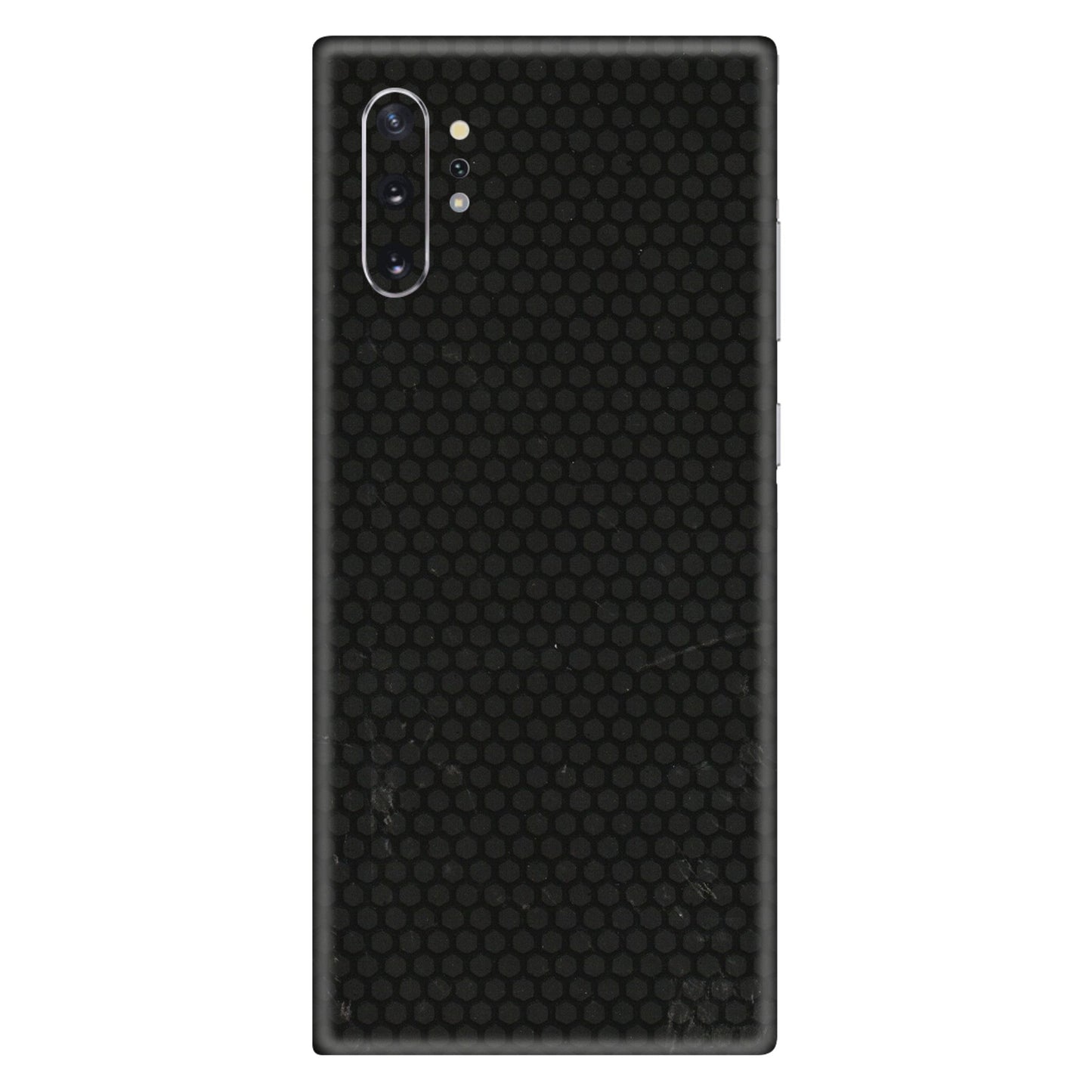 Samsung M/F/Note/Flip and C Phone Skins (All Models) - Black honeycomb - 3D Embossed Finish (L-114) Samsung Galaxy Note 10 Plus