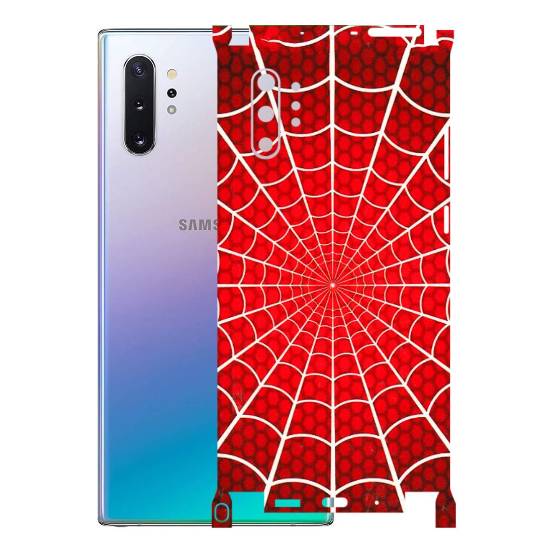 Samsung M/F/Note/Flip and C Phone Skins (All Models) - Classic Spidey Web - 3D Embossed Finish (L-115) Samsung Galaxy Note 10 Plus