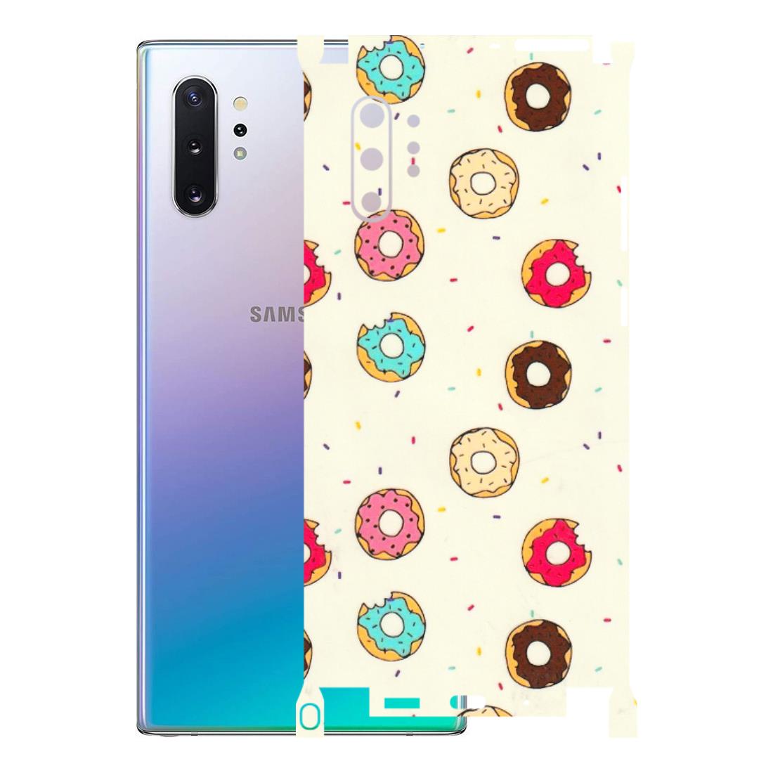Samsung M/F/Note/Flip and C Phone Skins (All Models) - Mini Donuts Doodle Art - 3D Embossed Finish (L-122) Samsung Galaxy Note 10 Plus