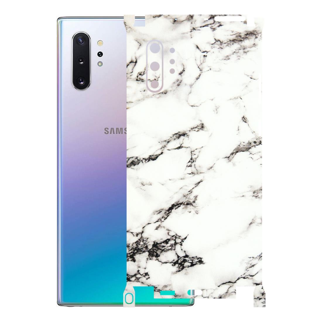 Samsung M/F/Note/Flip and C Phone Skins (All Models) - Black and White Marble Texture - 3D Embossed Finish (L-124) Samsung Galaxy Note 10 Plus