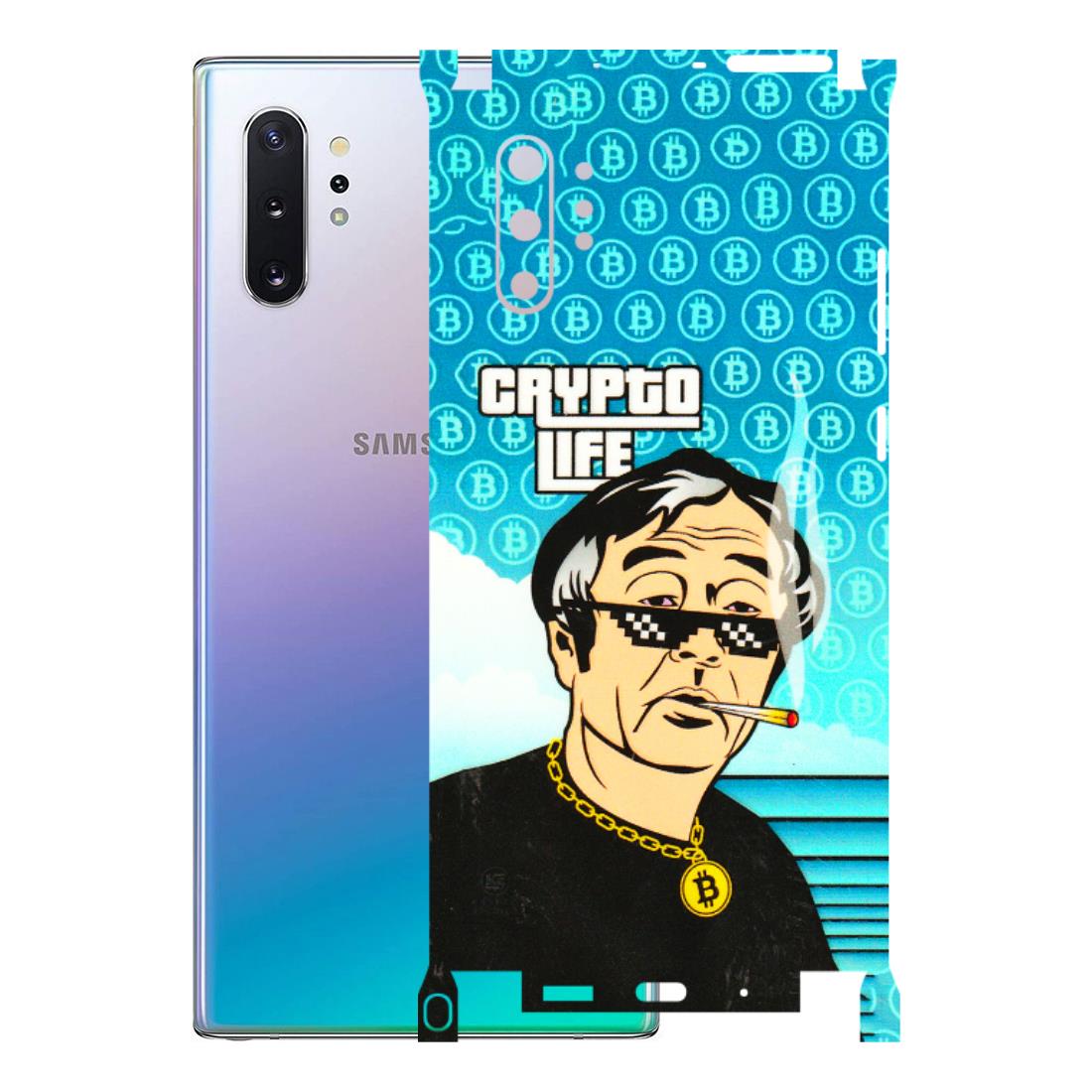 Samsung M/F/Note/Flip and C Phone Skins (All Models) - Crypto Thug Life - 3D Embossed Finish (L-179) Samsung Galaxy Note 10 Plus