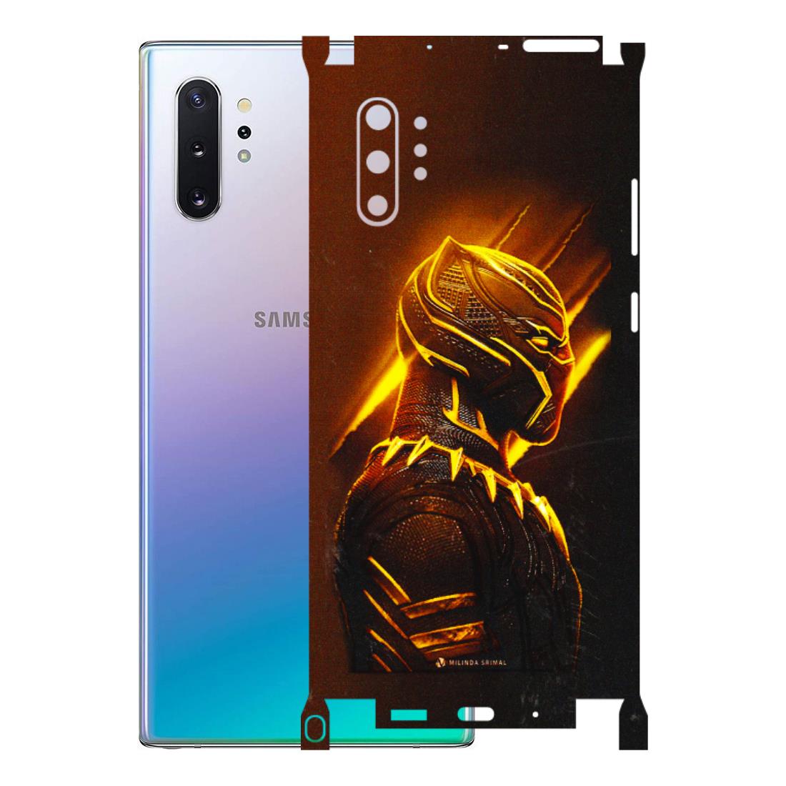 Samsung M/F/Note/Flip and C Phone Skins (All Models) - Gold Black Panther - 3D Embossed Finish (L-181) Samsung Galaxy Note 10 Plus