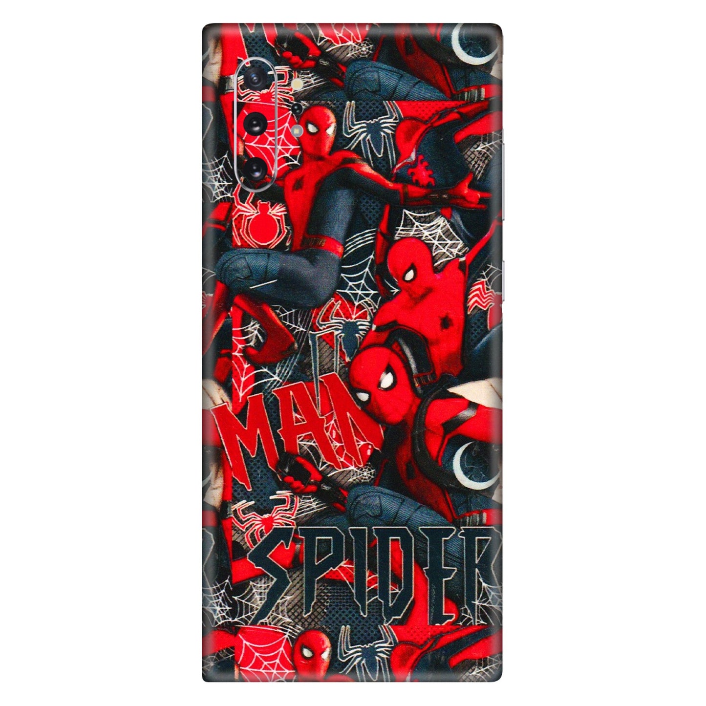 Samsung M/F/Note/Flip and C Phone Skins (All Models) - SpiderMan Cool - 3D Embossed Finish (L-188) Samsung Galaxy Note 10 Plus