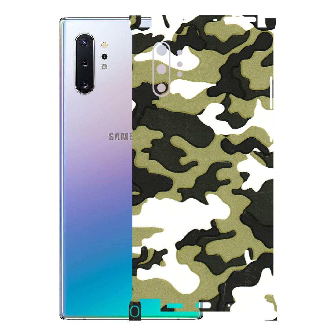 Samsung M/F/Note/Flip and C Phone Skins (All Models) - Camouflages White And Green - 3D Embossed Finish (L-243) Samsung Galaxy Note 10 Plus