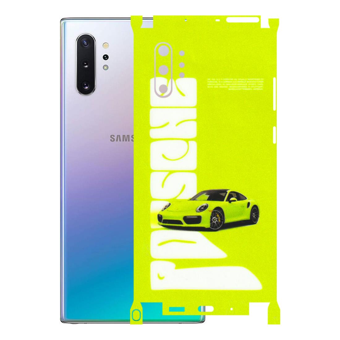 Samsung M/F/Note/Flip and C Phone Skins (All Models) - Lime Green Porche - 3D Embossed Finish (L-30) Samsung Galaxy Note 10 Plus
