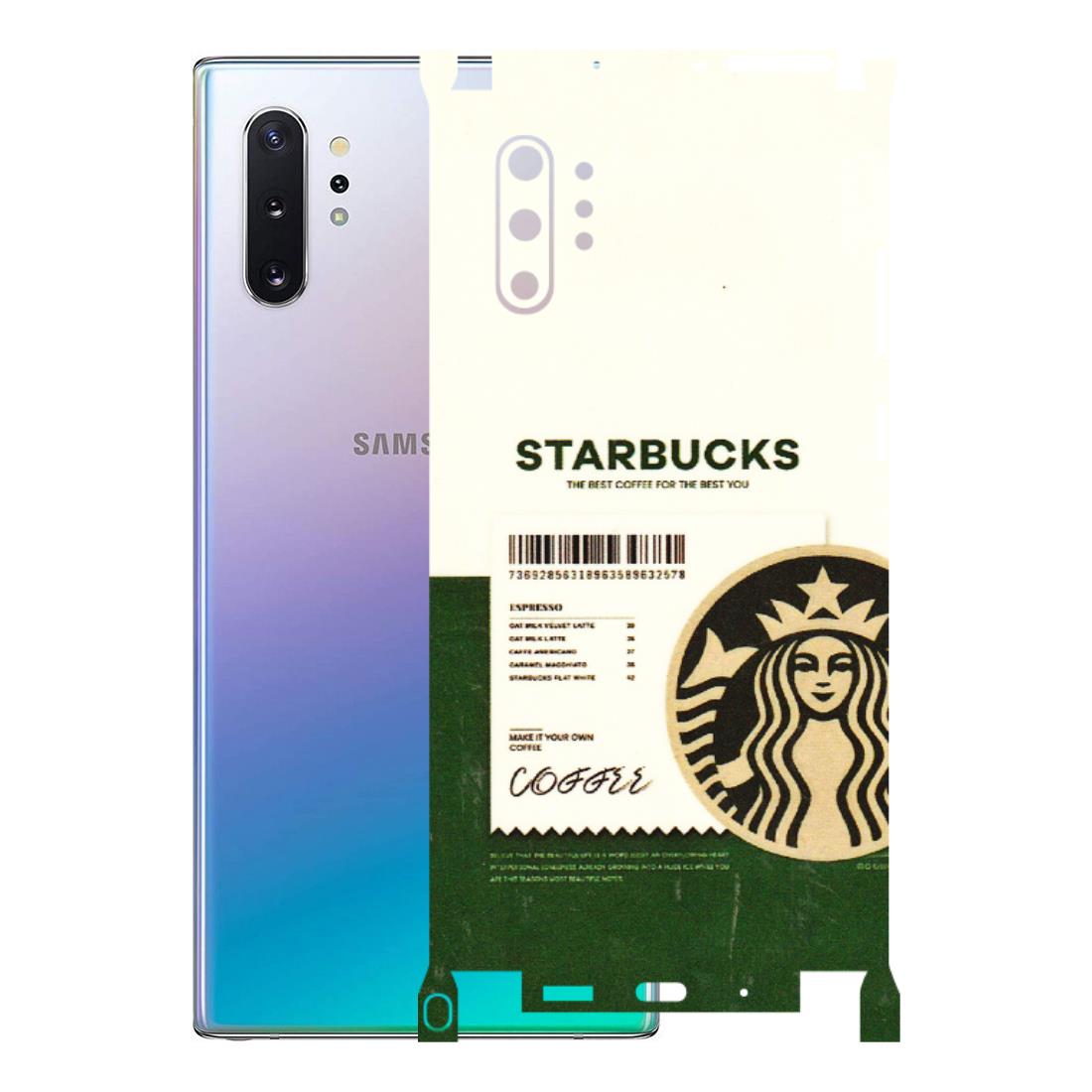 Samsung M/F/Note/Flip and C Phone Skins (All Models) - Starbucks Barcode - 3D Embossed Finish (L-308) Samsung Galaxy Note 10 Plus