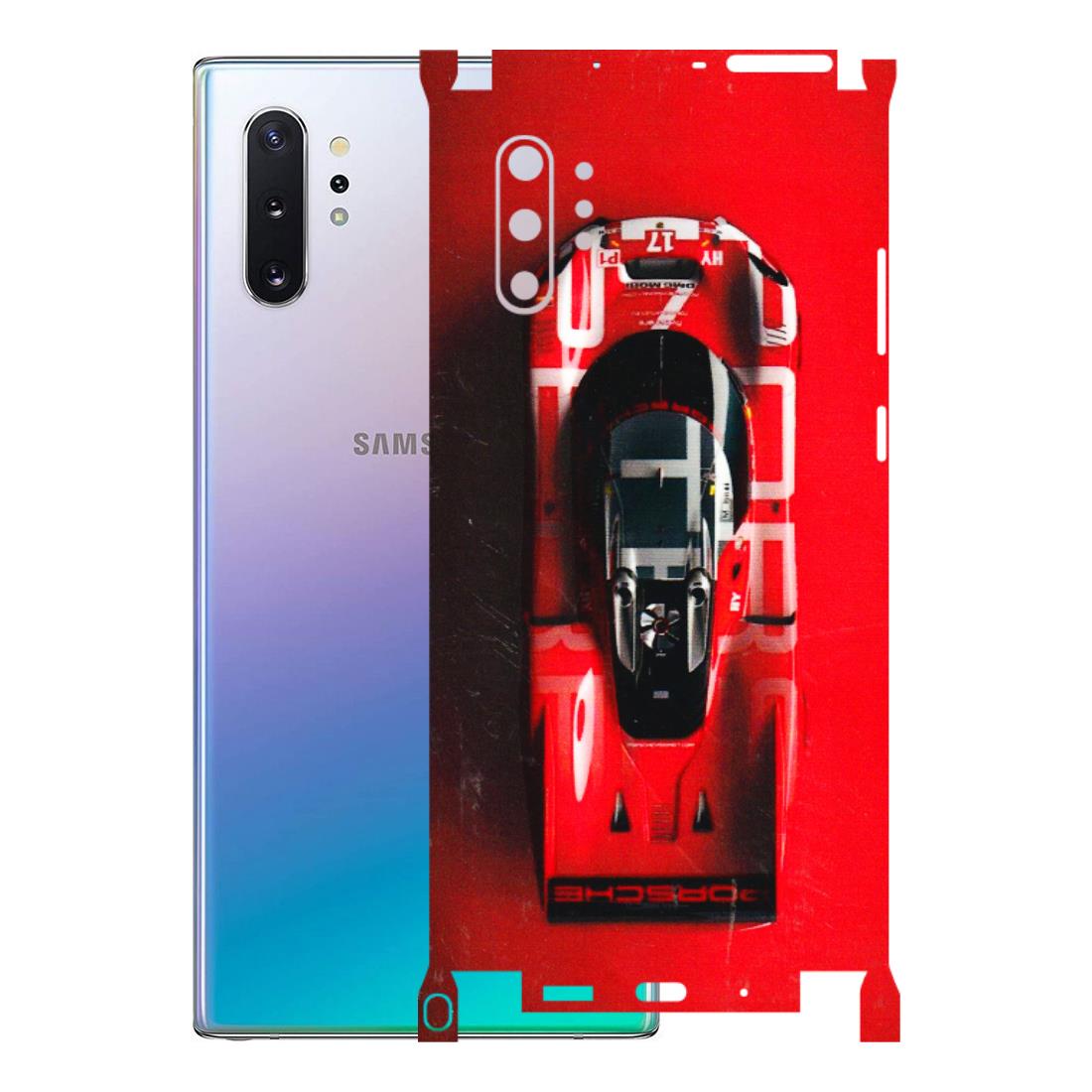 Samsung M/F/Note/Flip and C Phone Skins (All Models) - Red Porsche Car Logo - 3D Embossed Finish (L-315) Samsung Galaxy Note 10 Plus