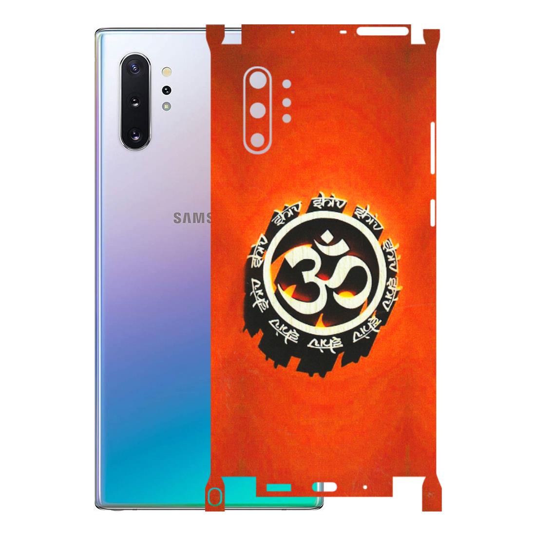 Samsung M/F/Note/Flip and C Phone Skins (All Models) - Aum Shiv Orange - 3D Embossed Finish (L-32) Samsung Galaxy Note 10 Plus