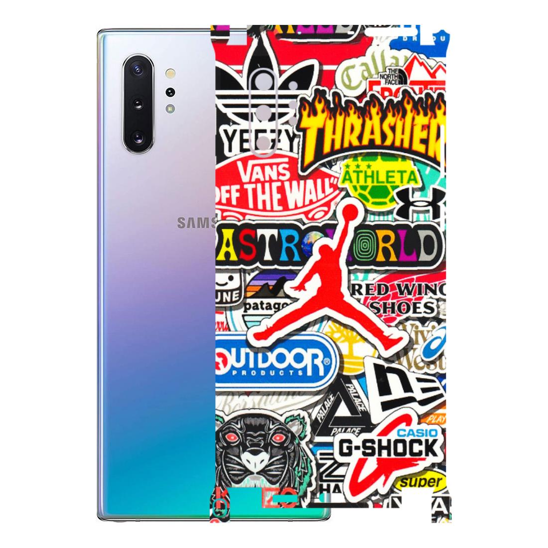 Samsung M/F/Note/Flip and C Phone Skins (All Models) - Multi Brands Sticker Graffiti - 3D Embossed Finish (L-37) Samsung Galaxy Note 10 Plus