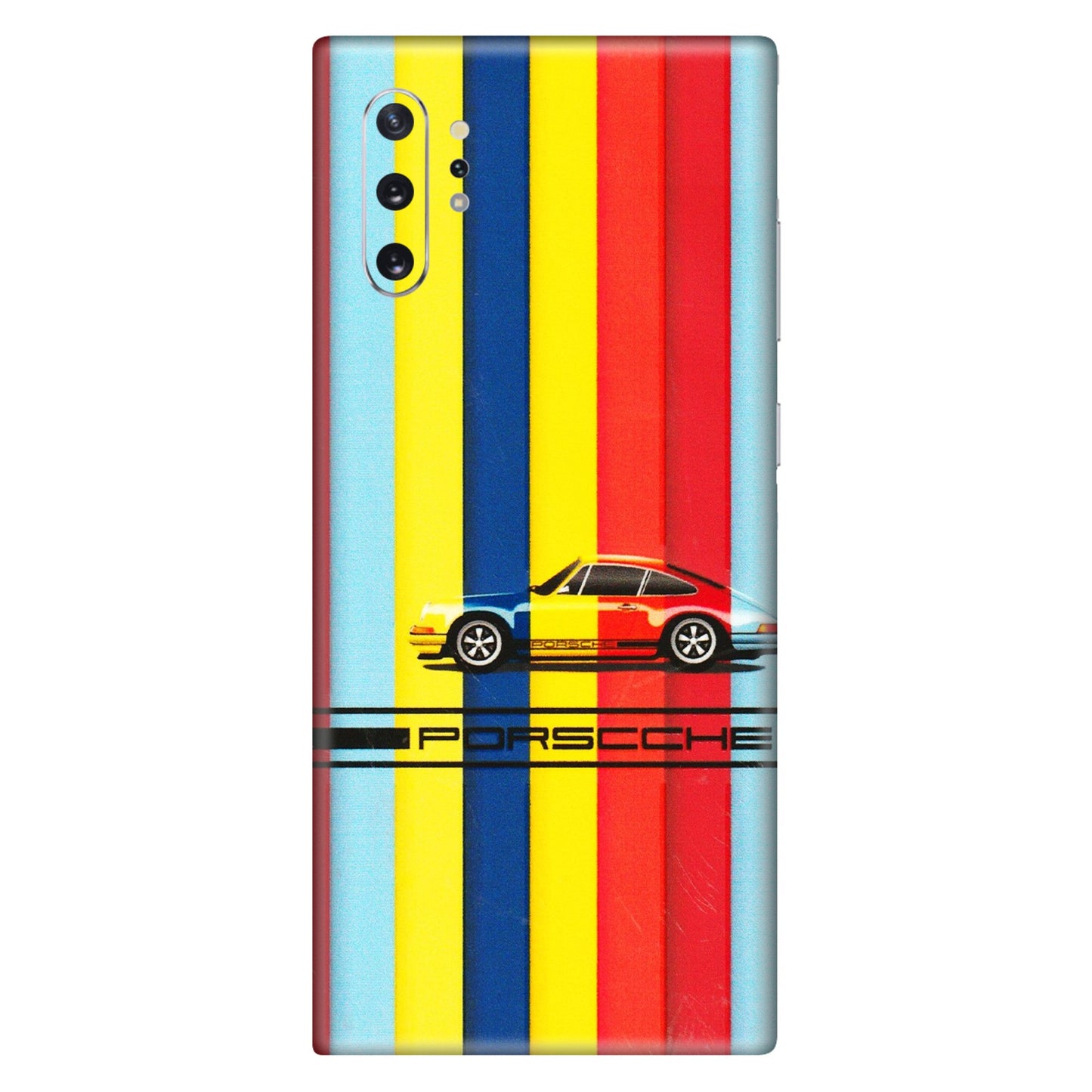 Samsung M/F/Note/Flip and C Phone Skins (All Models) - Multicolour Porche - 3D Embossed Finish (L-39) Samsung Galaxy Note 10 Plus