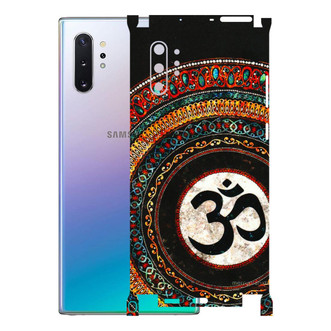 Samsung M/F/Note/Flip and C Phone Skins (All Models) - Aum Chant Abstract - 3D Embossed Finish (L-42) Samsung Galaxy Note 10 Plus
