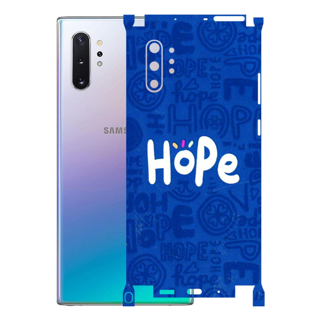 Samsung M/F/Note/Flip and C Phone Skins (All Models) - Hope Doodles Blue - 3D Embossed Finish (L-43) Samsung Galaxy Note 10 Plus
