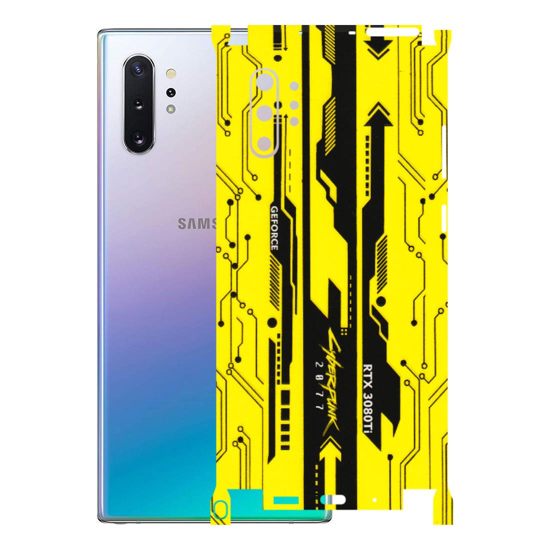 Samsung M/F/Note/Flip and C Phone Skins (All Models) - Yellow Cyberpunk - 3D Embossed Finish (L-93) Samsung Galaxy Note 10 Plus