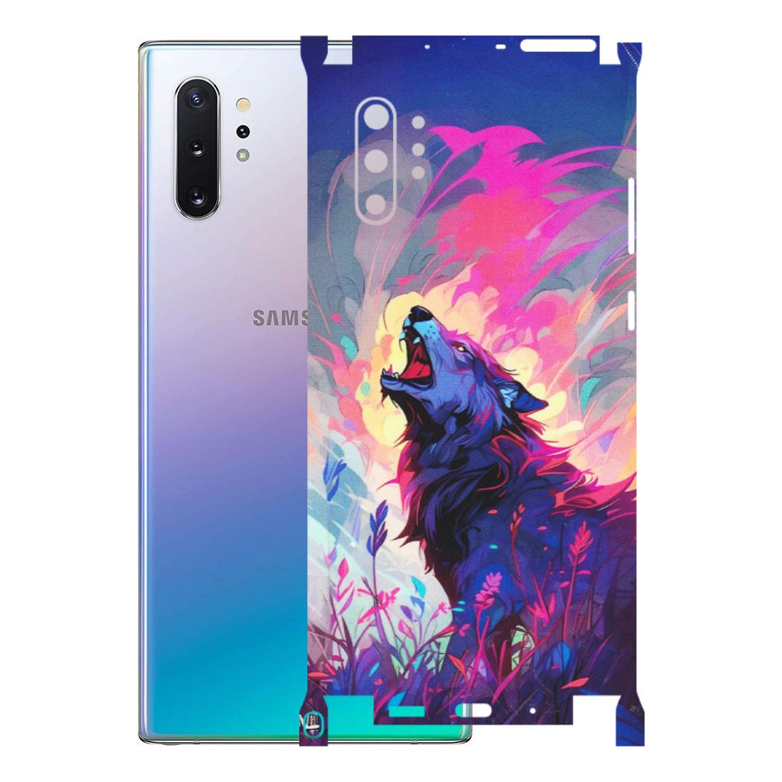 Samsung M/F/Note/Flip and C Phone Skins (All Models) - New Wild Wolf Abstract - Matte Finish (M-125) Samsung Galaxy Note 10 Plus