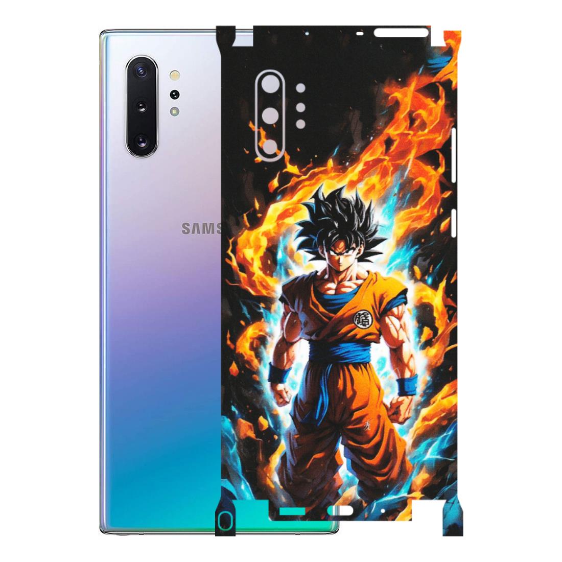 Samsung M/F/Note/Flip and C Phone Skins (All Models) - Goku Transformation Anime - Matte Finish (M-159) Samsung Galaxy Note 10 Plus
