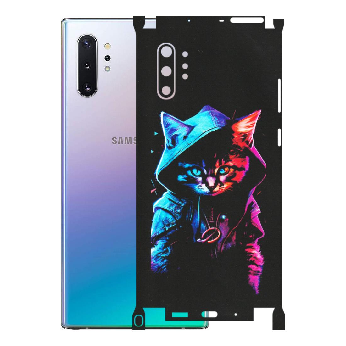 Samsung M/F/Note/Flip and C Phone Skins (All Models) - Cyberpunk Cat - Matte Finish (M-45) Samsung Galaxy Note 10 Plus