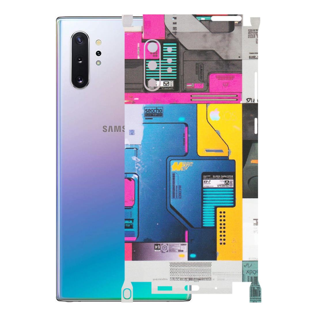 Samsung M/F/Note/Flip and C Phone Skins (All Models) - Colourfull Motherboard Internals - Matte Finish (M-55) Samsung Galaxy Note 10 Plus