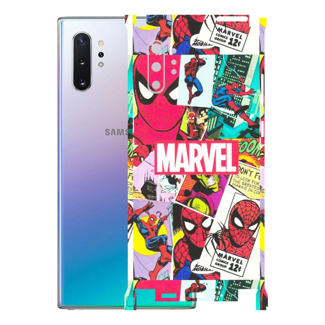 Samsung M/F/Note/Flip and C Phone Skins (All Models) - Marvel Comic Spiderman Grafitti - Matte Finish (M-72) Samsung Galaxy Note 10 Plus
