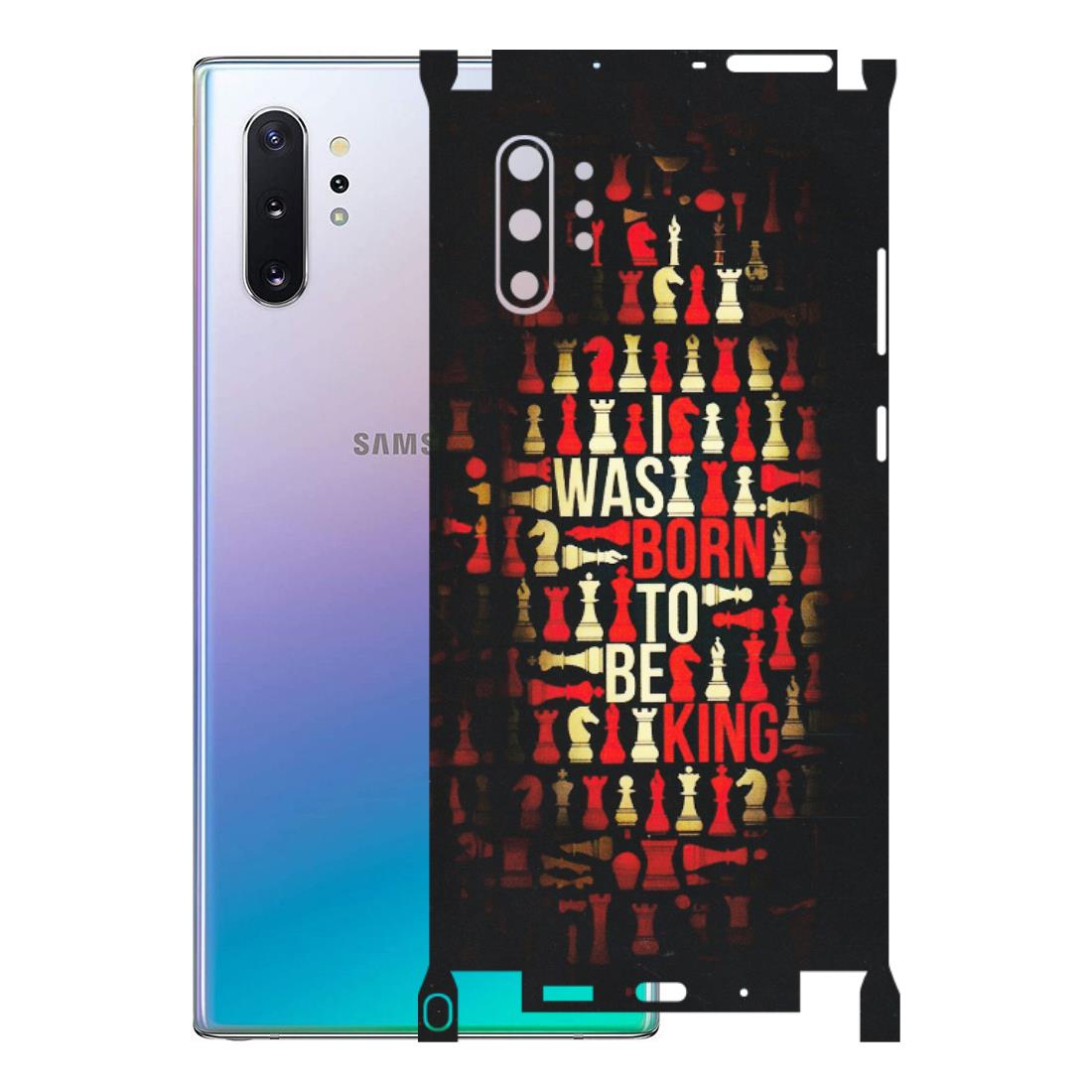 Samsung M/F/Note/Flip and C Phone Skins (All Models) - Born To Be King - Matte Finish (M-73) Samsung Galaxy Note 10 Plus