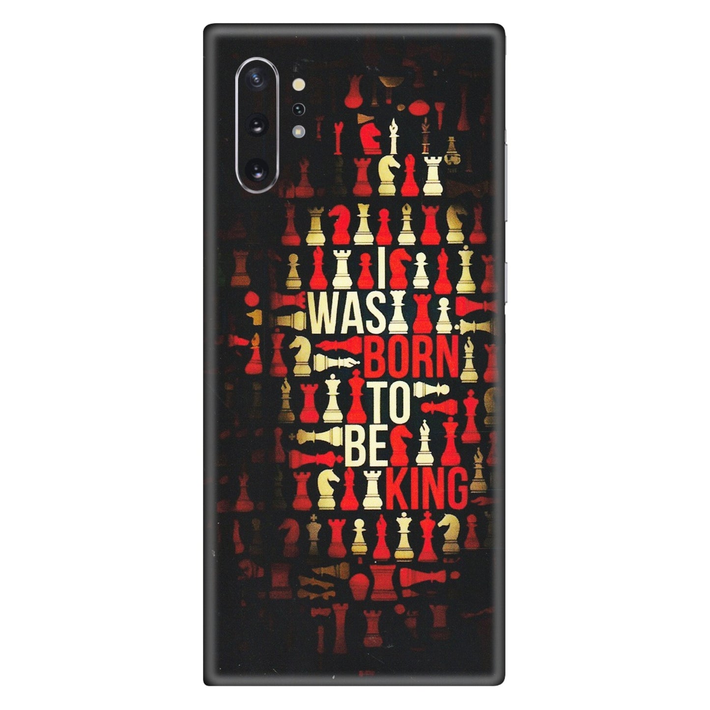 Samsung M/F/Note/Flip and C Phone Skins (All Models) - Born To Be King - Matte Finish (M-73) Samsung Galaxy Note 10 Plus