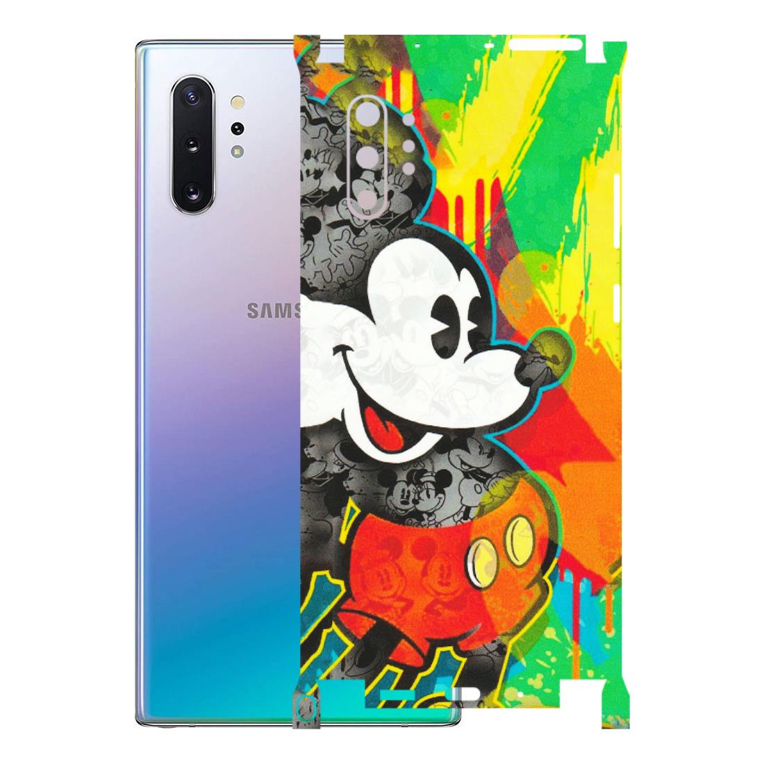 Samsung M/F/Note/Flip and C Phone Skins (All Models) - Multiple Mickey With Colourful Texture - Matte Finish (M-84) Samsung Galaxy Note 10 Plus