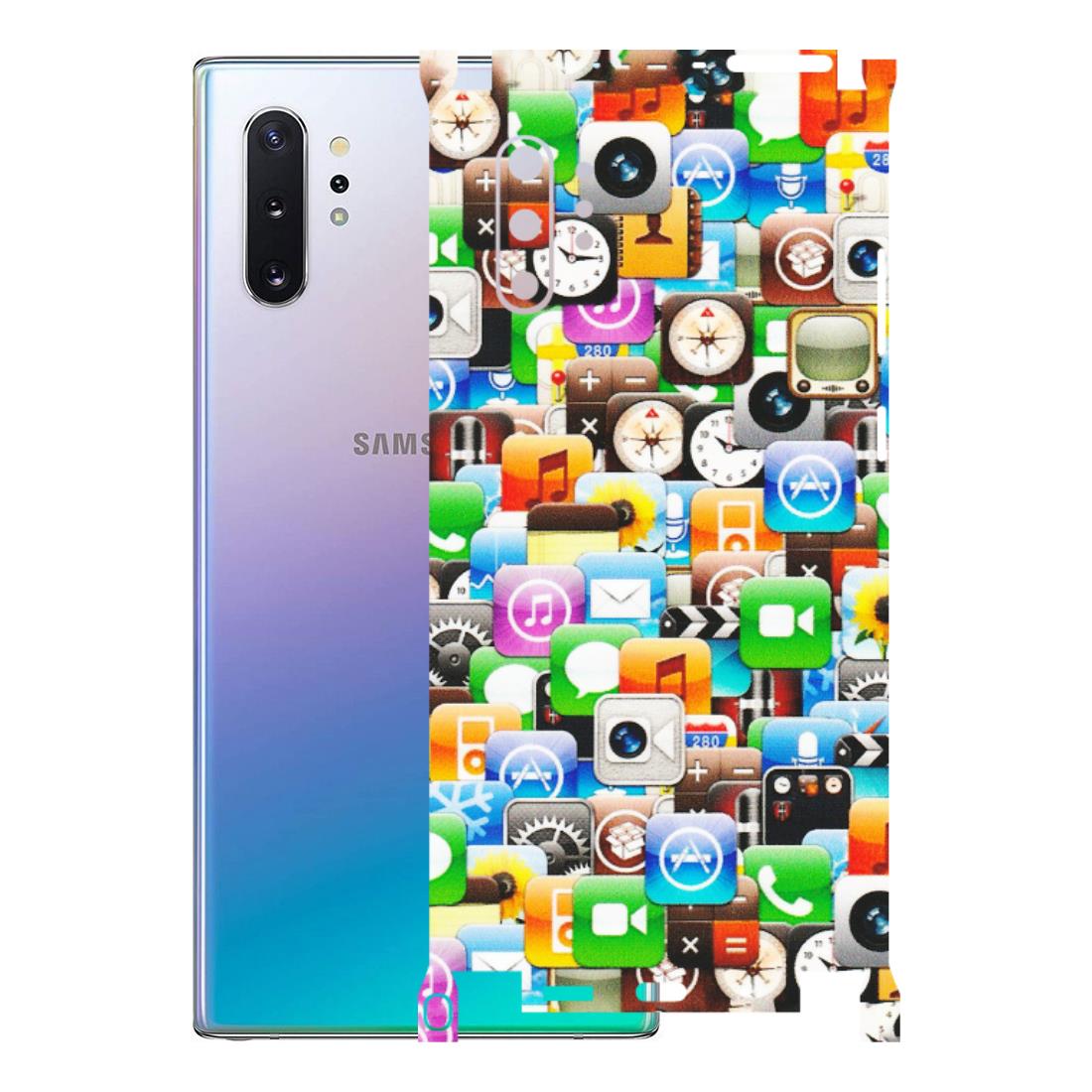 Samsung M/F/Note/Flip and C Phone Skins (All Models) - All Apple Icons - Matte Finish (M-93) Samsung Galaxy Note 10 Plus