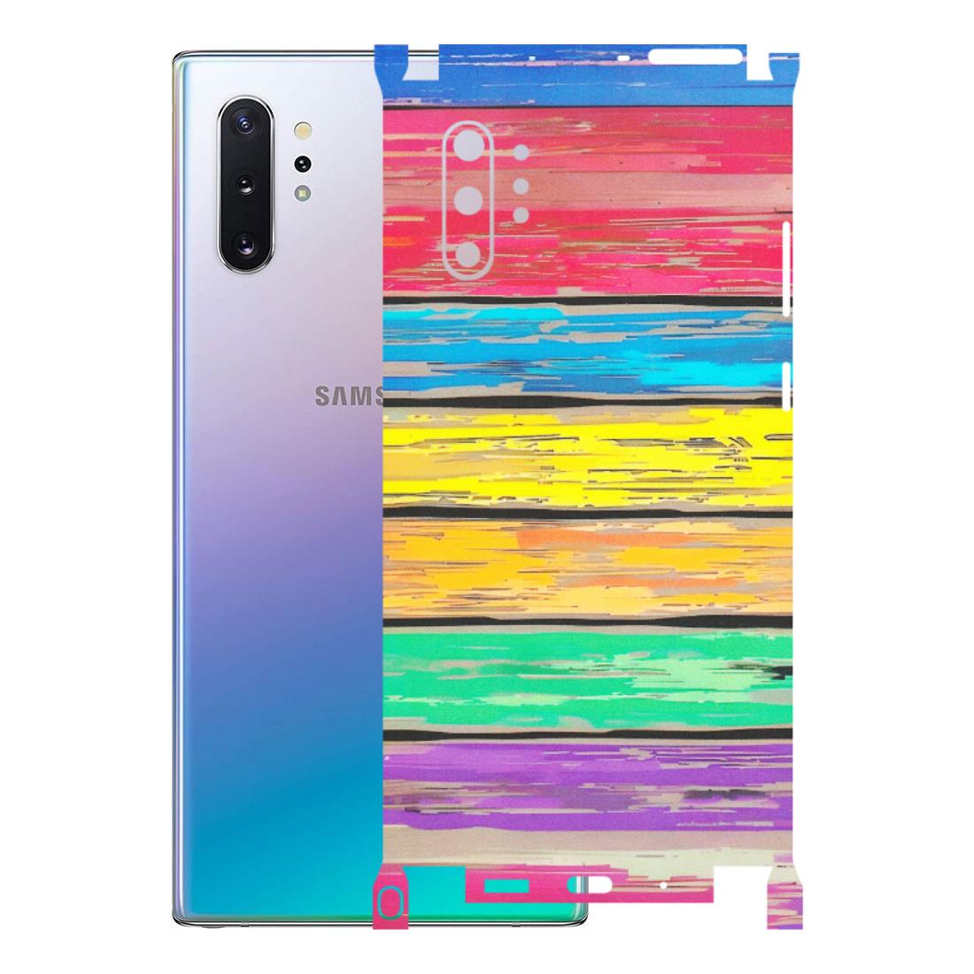 Samsung M/F/Note/Flip and C Phone Skins (All Models) - Multi Colour Wooden Wall - Matte Finish (M-96) Samsung Galaxy Note 10 Plus