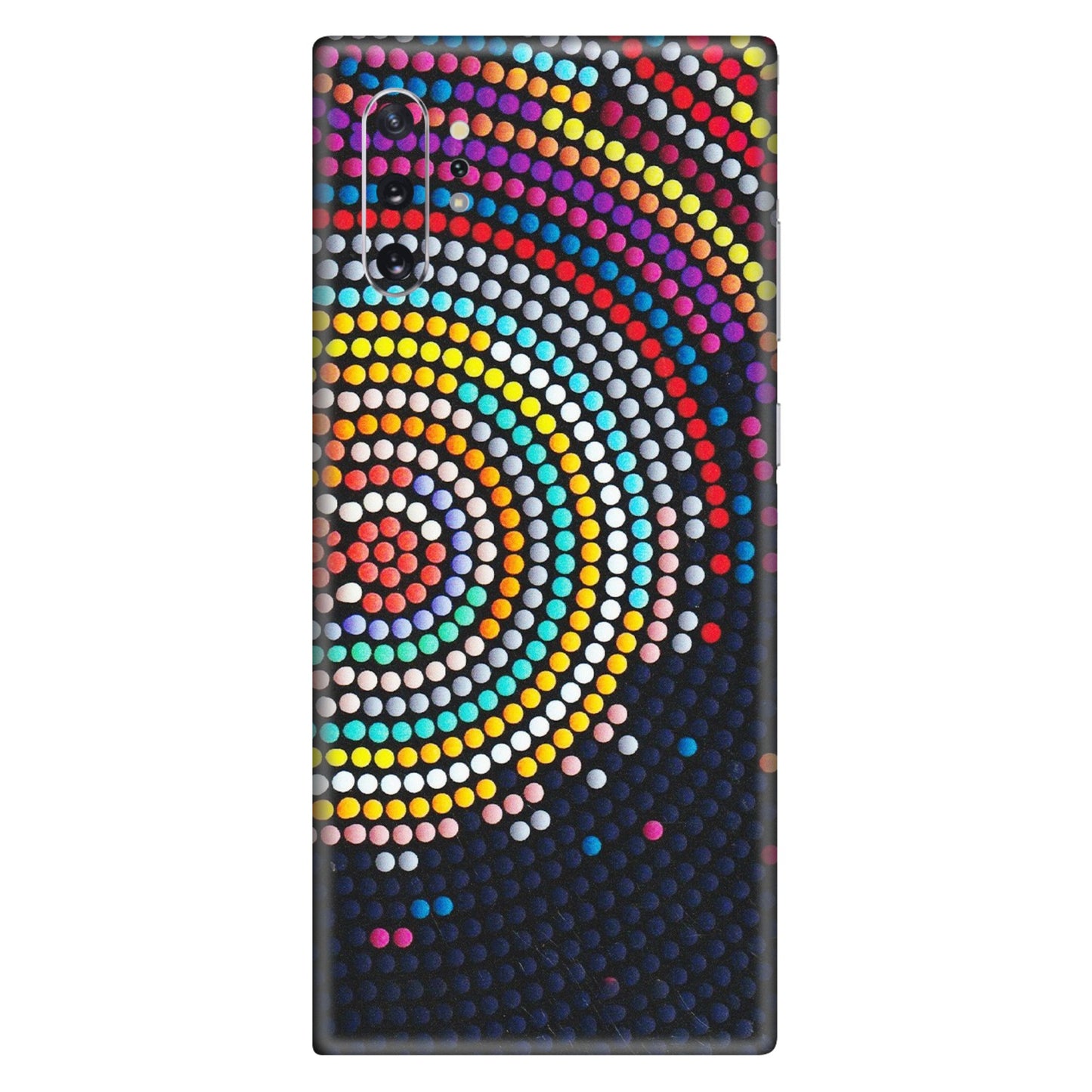 Samsung M/F/Note/Flip and C Phone Skins (All Models) - Rainbow Dot Mandala - Matte Finish (M-97) Samsung Galaxy Note 10 Plus