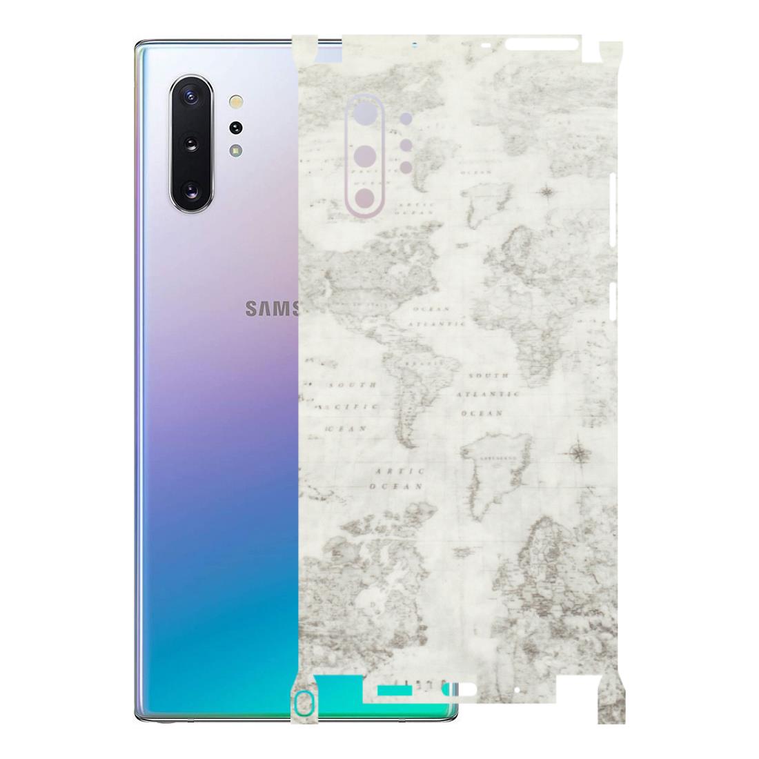 Samsung M/F/Note/Flip and C Phone Skins (All Models) - World Travel Map - Transparent Finish (T-04) Samsung Galaxy Note 10 Plus