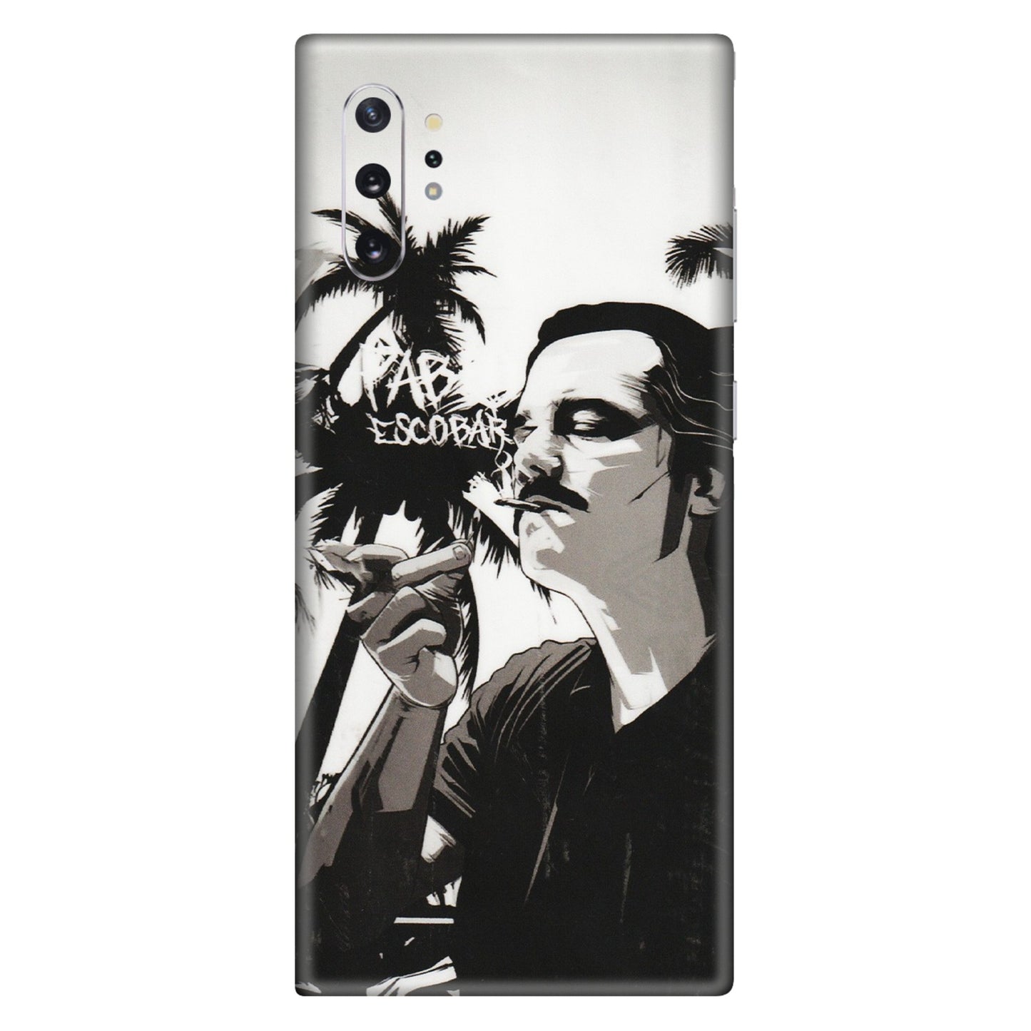 Samsung M/F/Note/Flip and C Phone Skins (All Models) - Pab Escobar - Transparent Finish (T-05) Samsung Galaxy Note 10 Plus