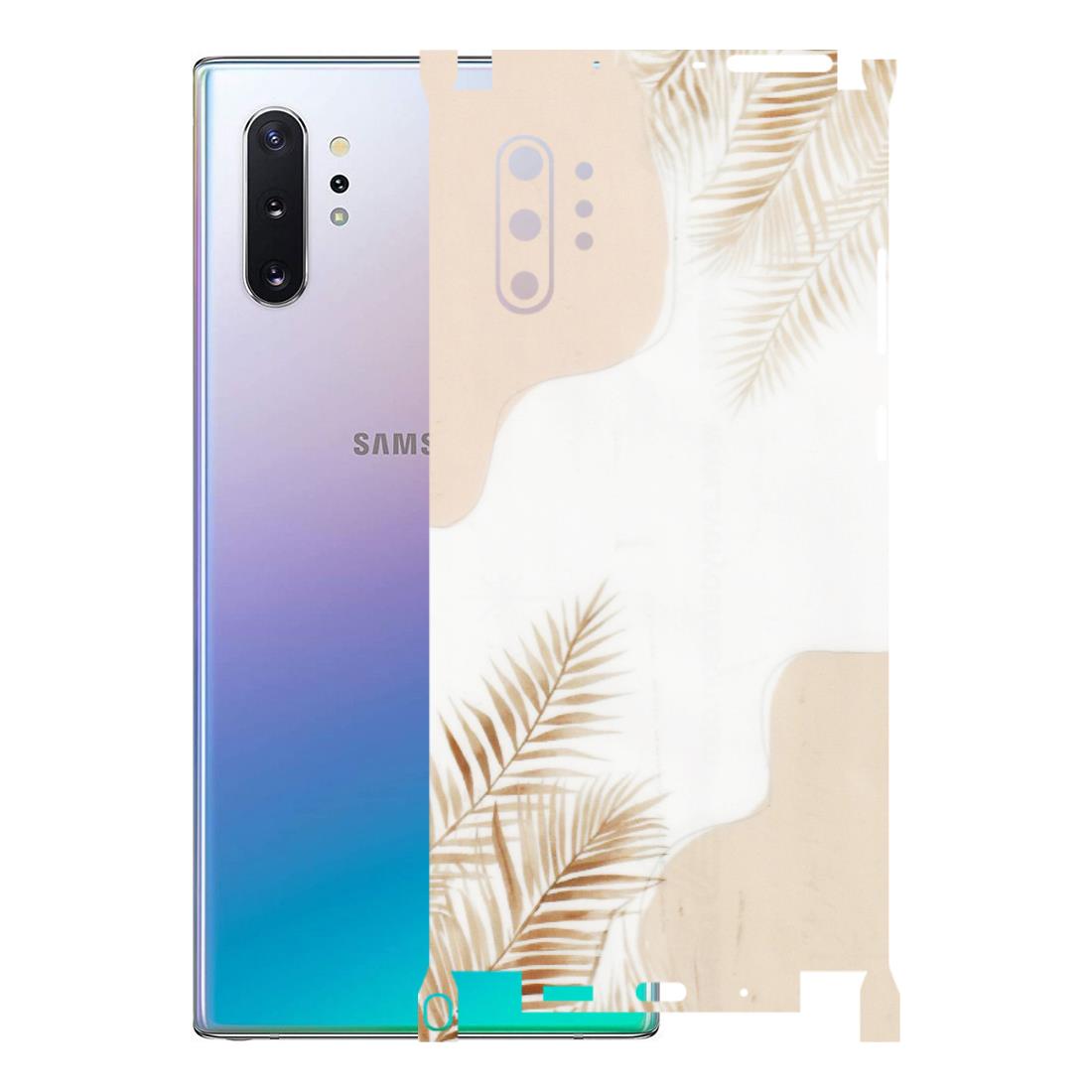 Samsung M/F/Note/Flip and C Phone Skins (All Models) - Gold Petals Abstract - Transparent Finish (T-08) Samsung Galaxy Note 10 Plus