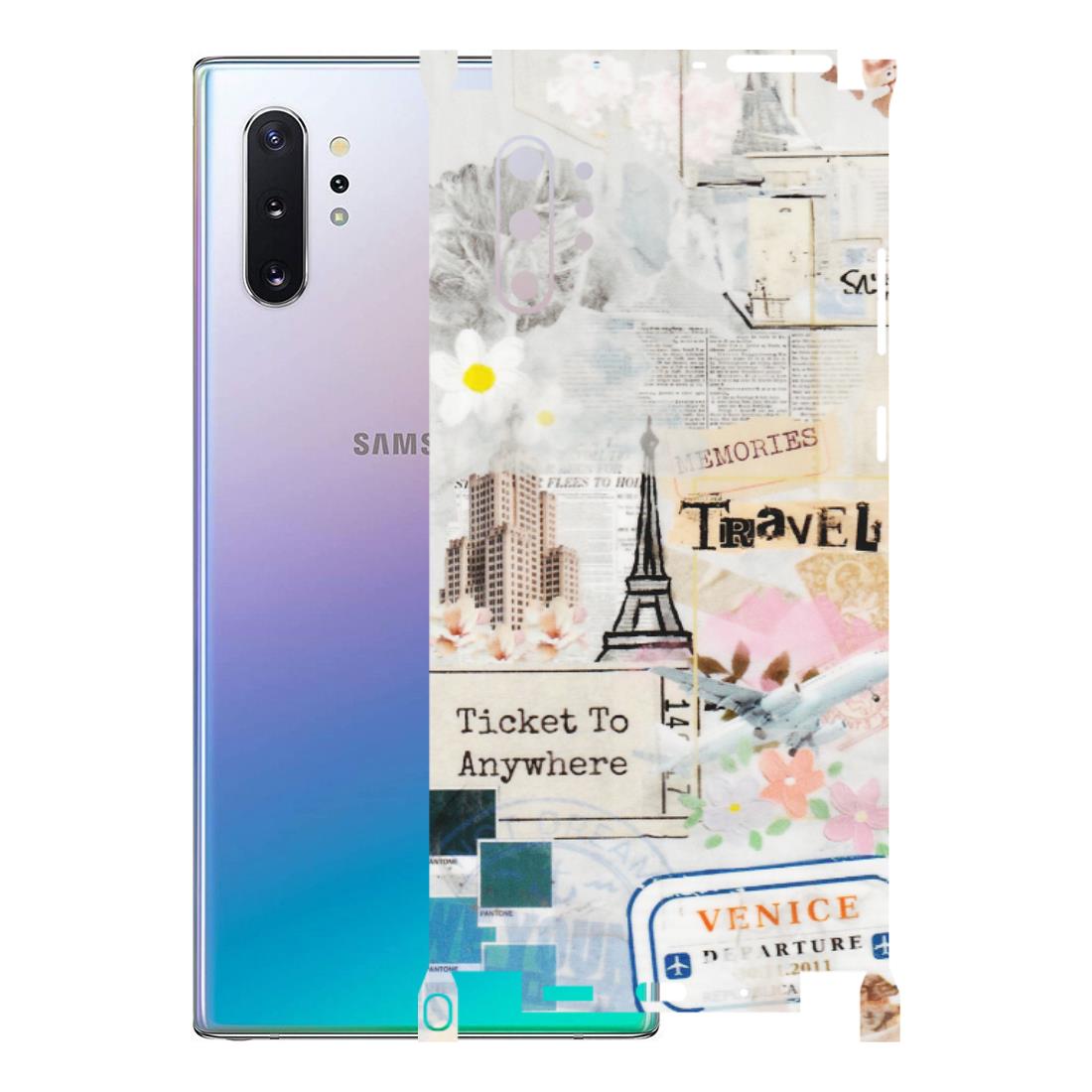 Samsung M/F/Note/Flip and C Phone Skins (All Models) - Travel Memories - Transparent Finish (T-09) Samsung Galaxy Note 10 Plus
