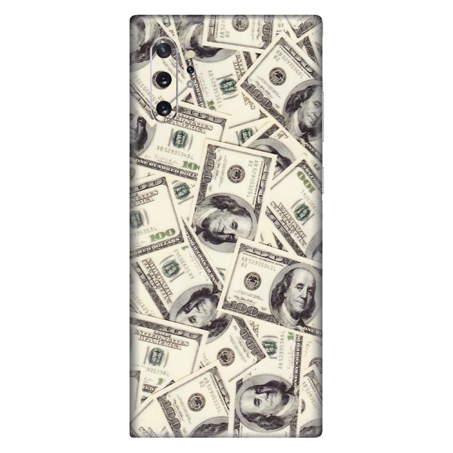 Samsung M/F/Note/Flip and C Phone Skins (All Models) - Dollar Lover - Transparent Finish (T-17) Samsung Galaxy Note 10 Plus