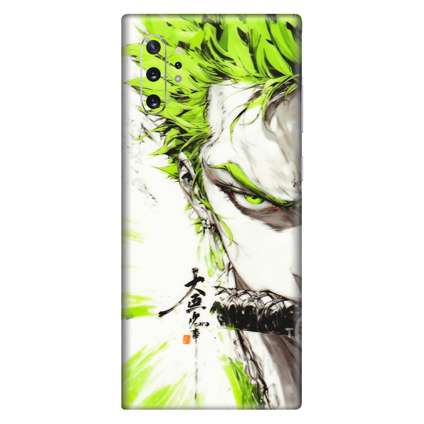 Samsung M/F/Note/Flip and C Phone Skins (All Models) - Roro Taku Anime - Transparent Finish (T-18) Samsung Galaxy Note 10 Plus