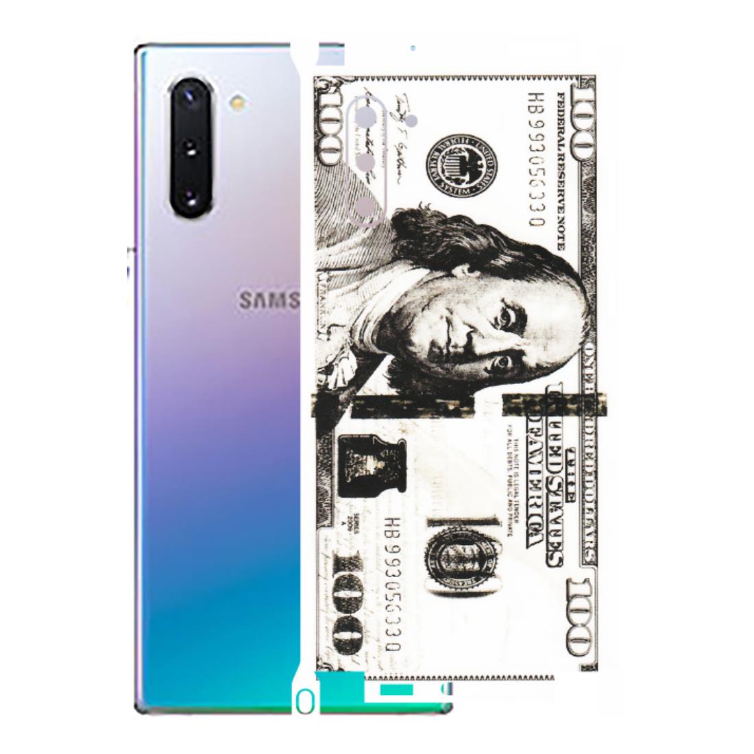 Samsung M/F/Note/Flip and C Phone Skins (All Models) - 100 Dollar Currency - Transparent Finish (T-01) Samsung Galaxy Note 10