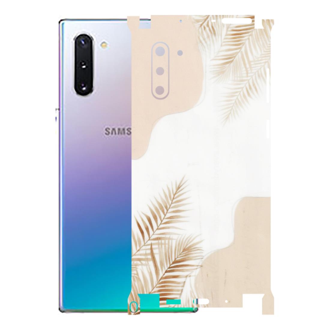 Samsung M/F/Note/Flip and C Phone Skins (All Models) - Gold Petals Abstract - Transparent Finish (T-08) Samsung Galaxy Note 10