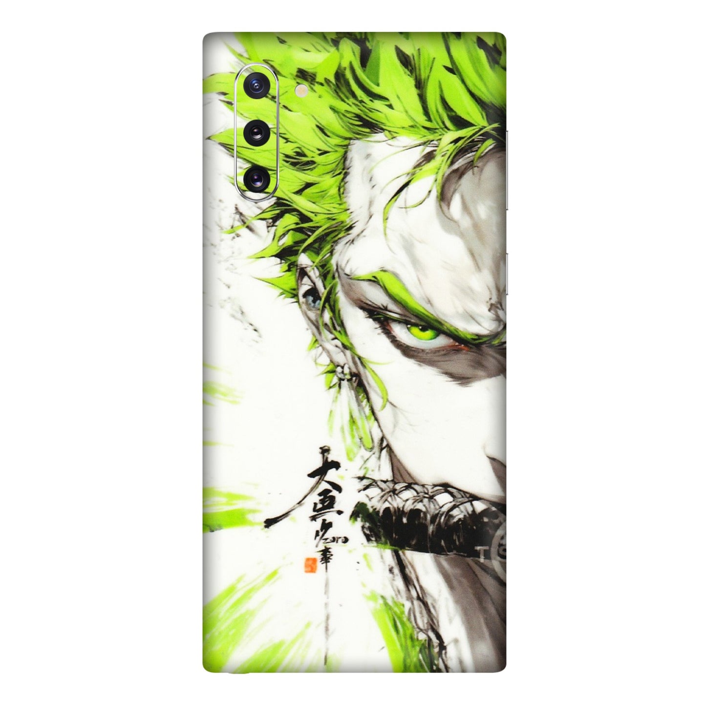 Samsung M/F/Note/Flip and C Phone Skins (All Models) - Roro Taku Anime - Transparent Finish (T-18) Samsung Galaxy Note 10