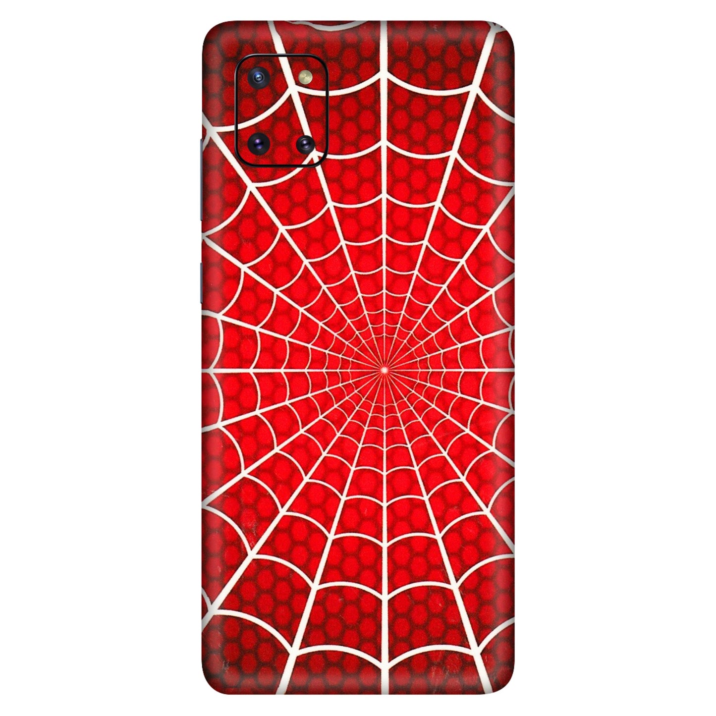 Samsung M/F/Note/Flip and C Phone Skins (All Models) - Classic Spidey Web - 3D Embossed Finish (L-115) Samsung Galaxy Note 10 Lite