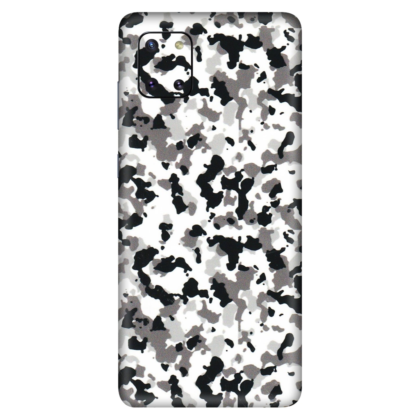 Samsung M/F/Note/Flip and C Phone Skins (All Models) - White Black Camouflage - 3D Embossed Finish (L-18) Samsung Galaxy Note 10 Lite