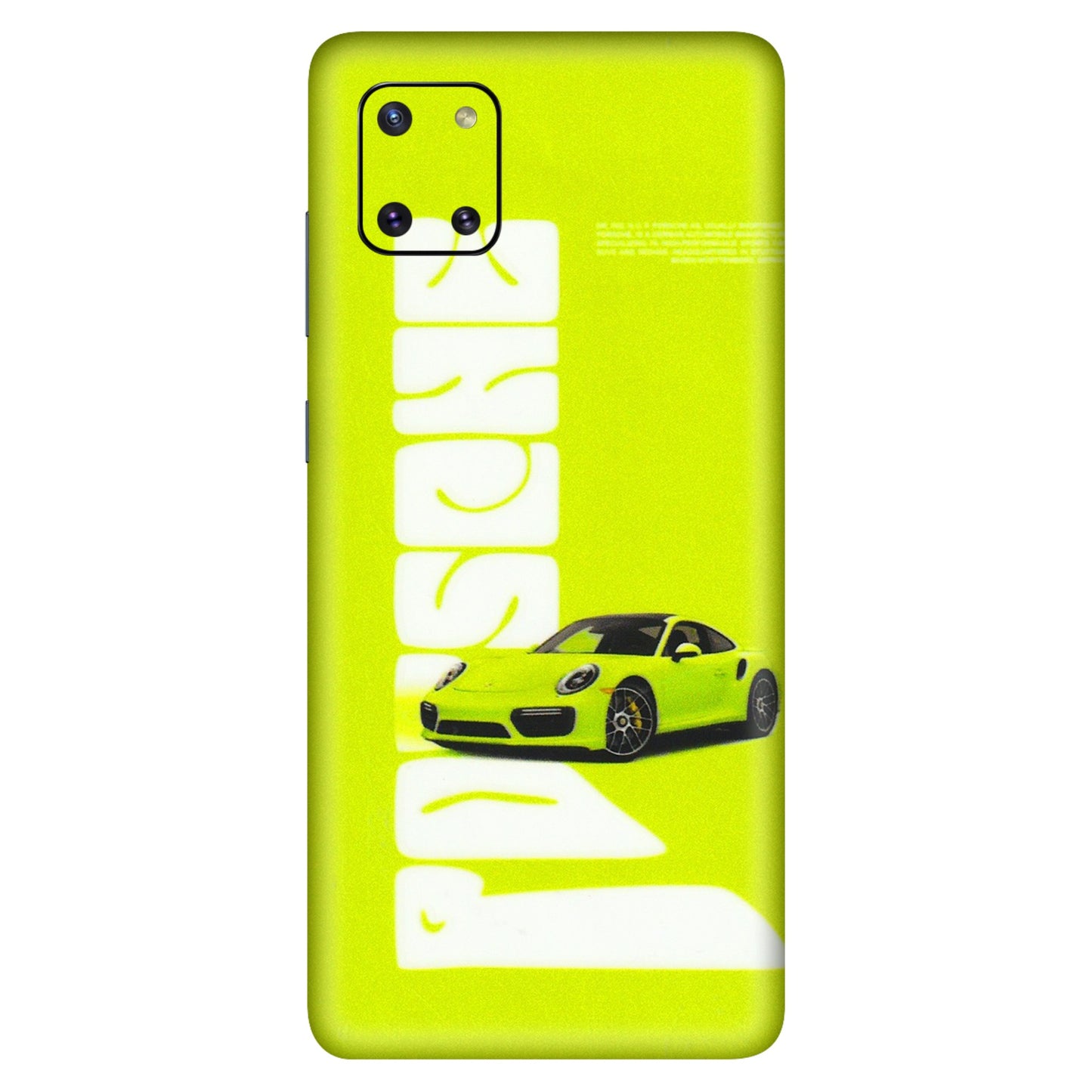 Samsung M/F/Note/Flip and C Phone Skins (All Models) - Lime Green Porche - 3D Embossed Finish (L-30) Samsung Galaxy Note 10 Lite