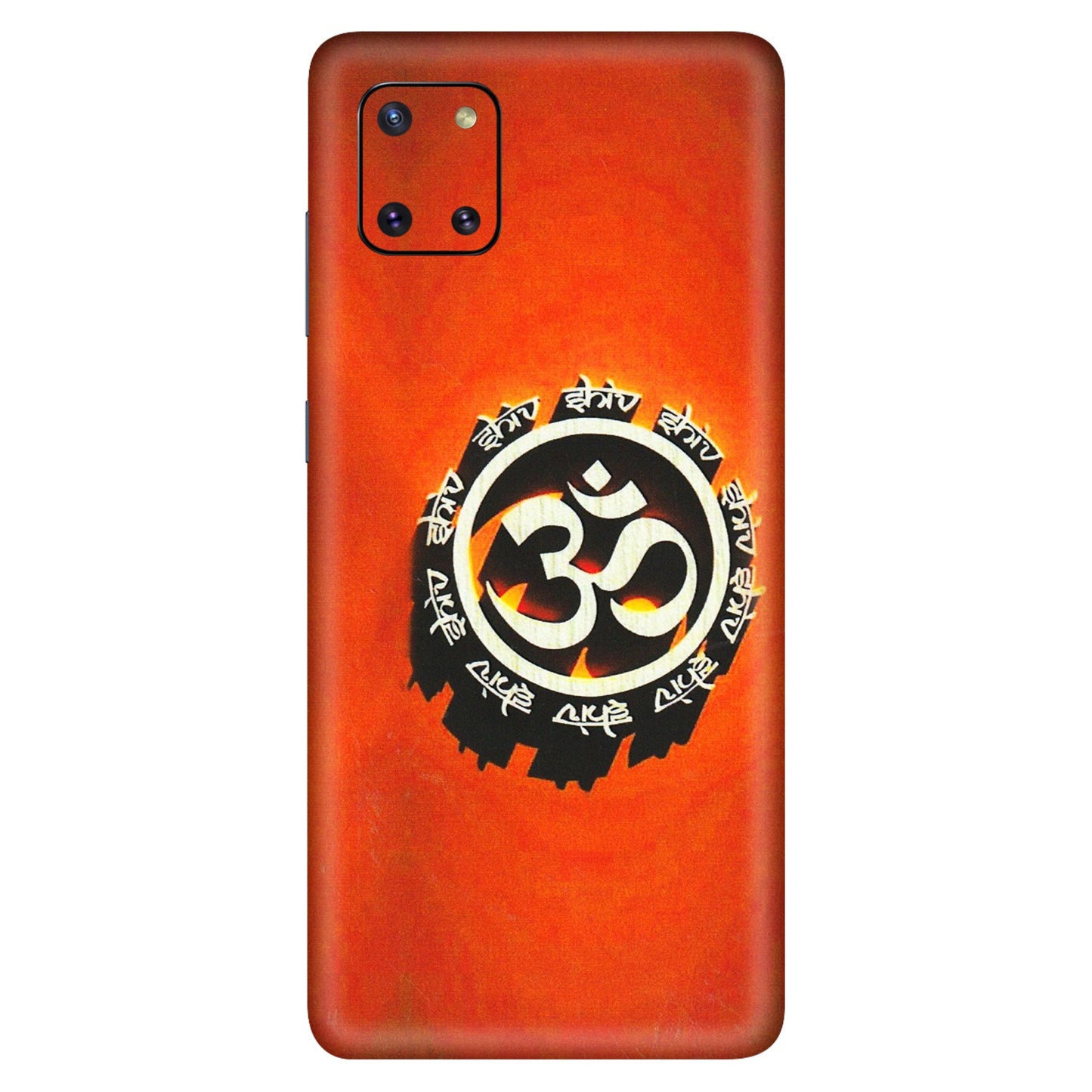 Samsung M/F/Note/Flip and C Phone Skins (All Models) - Aum Shiv Orange - 3D Embossed Finish (L-32) Samsung Galaxy Note 10 Lite