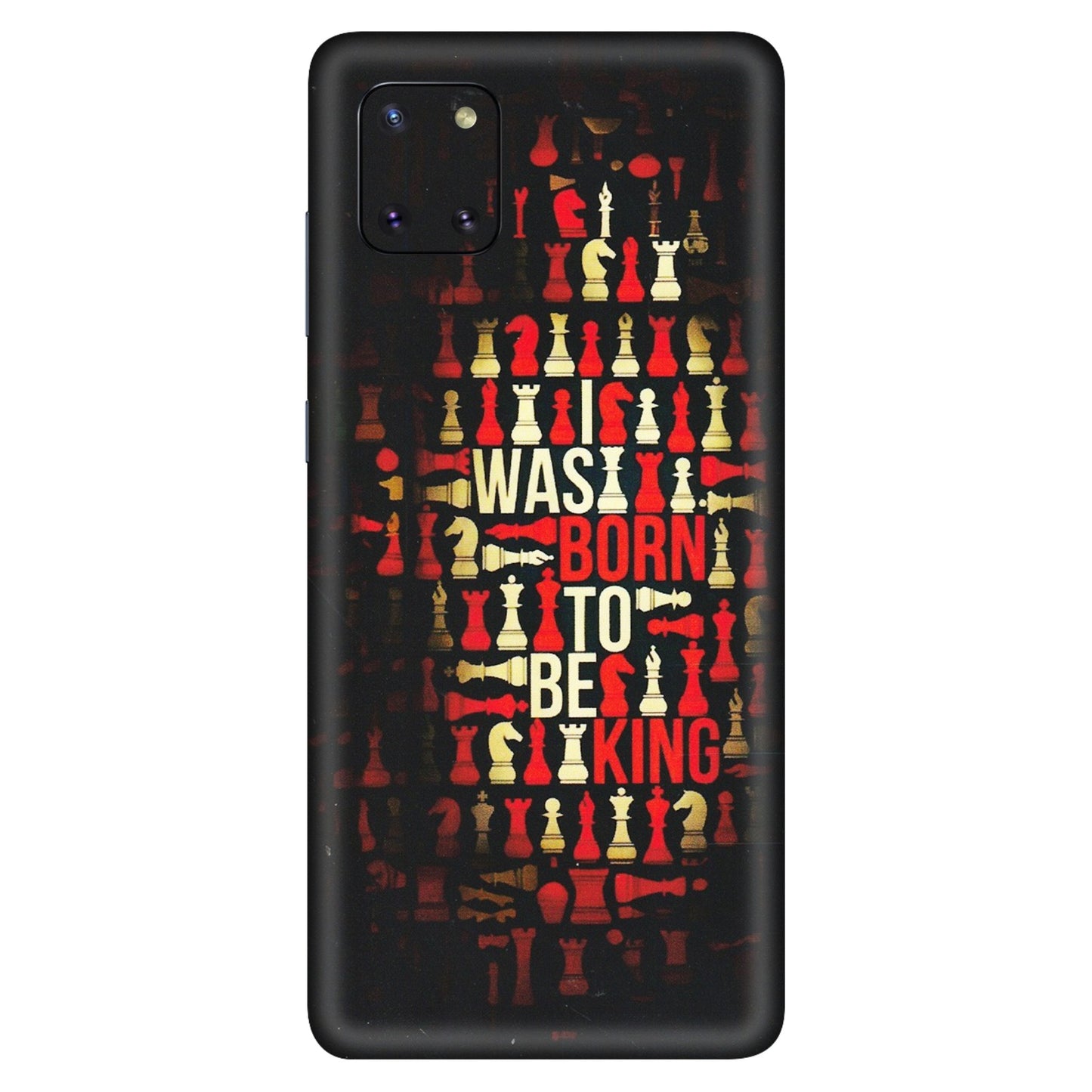 Samsung M/F/Note/Flip and C Phone Skins (All Models) - Born To Be King - Matte Finish (M-73) Samsung Galaxy Note 10 Lite