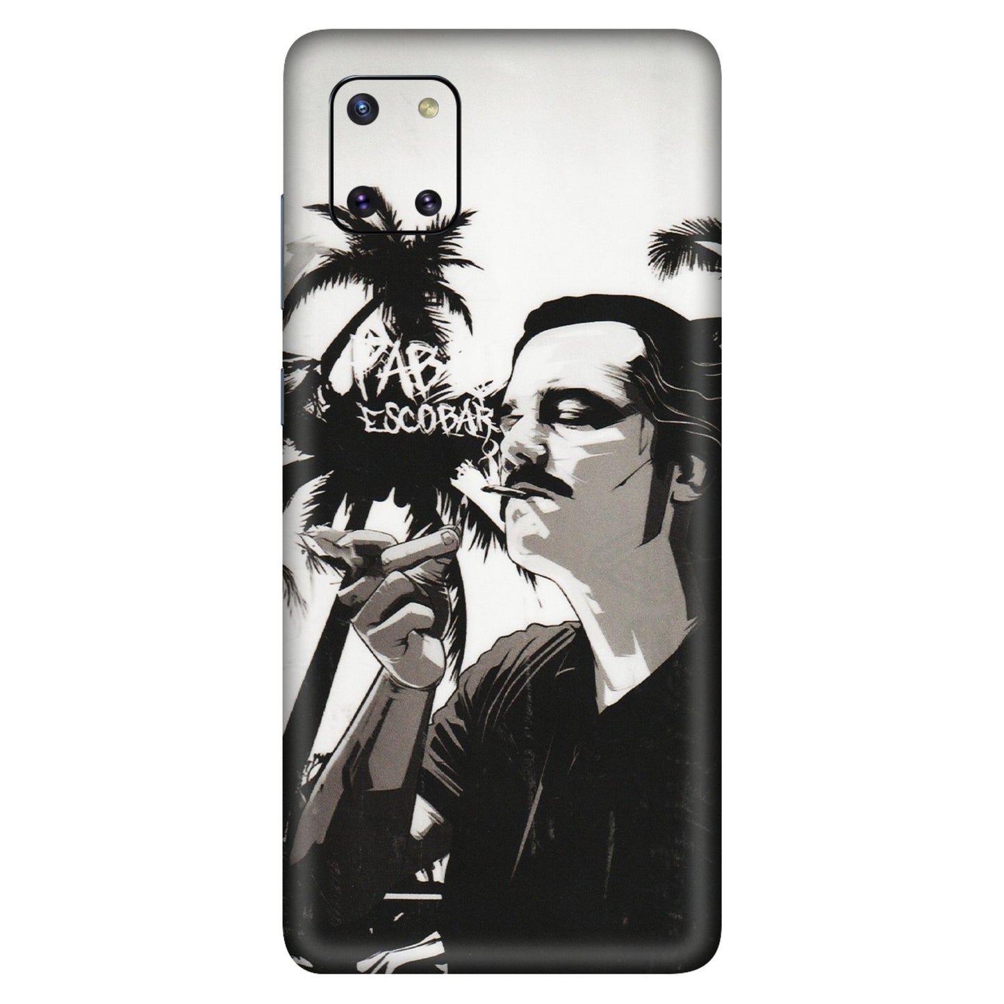 Samsung M/F/Note/Flip and C Phone Skins (All Models) - Pab Escobar - Transparent Finish (T-05) Samsung Galaxy Note 10 Lite