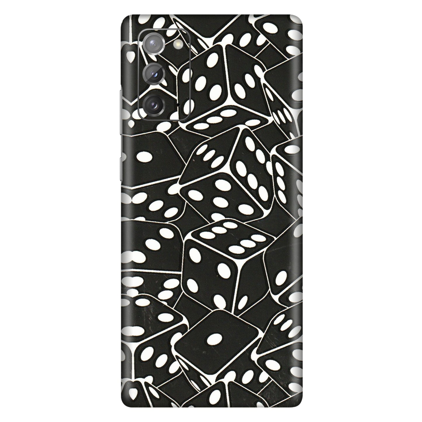 Samsung M/F/Note/Flip and C Phone Skins (All Models) - Big Black Dices - 3D Embossed Finish (L-106) Samsung Galaxy Note 20