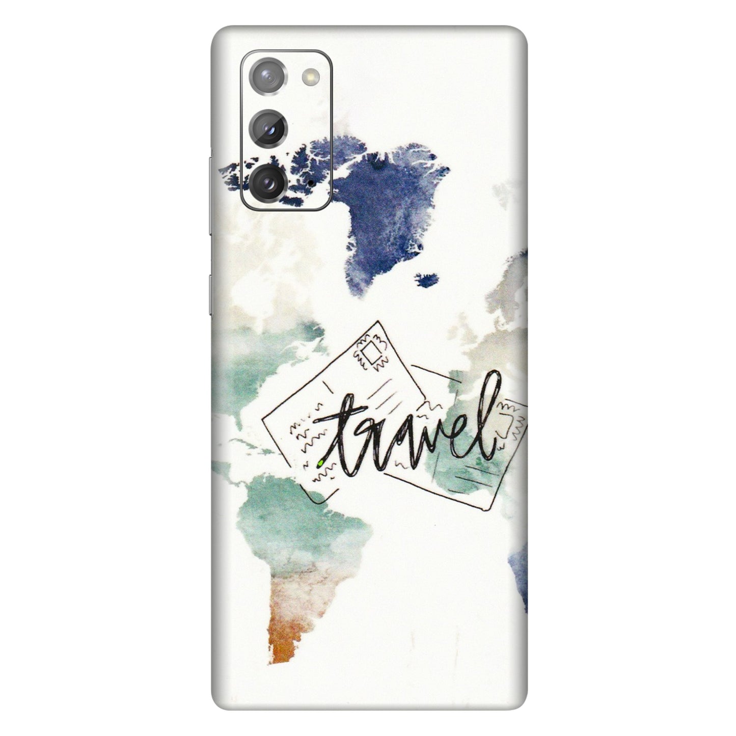 Samsung M/F/Note/Flip and C Phone Skins (All Models) - Travel The World - 3D Embossed Finish (L-232) Samsung Galaxy Note 20