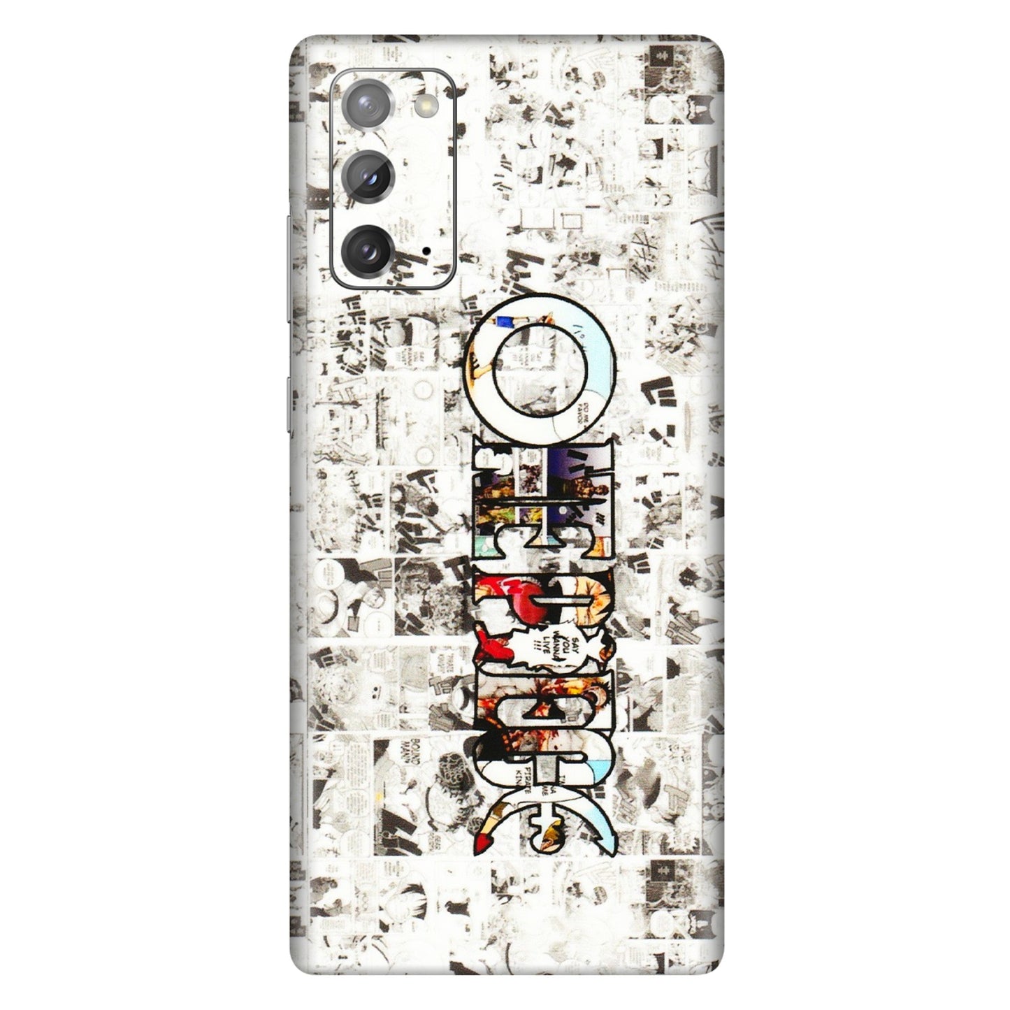 Samsung M/F/Note/Flip and C Phone Skins (All Models) - One Piece Manga - 3D Embossed Finish (L-26) Samsung Galaxy Note 20