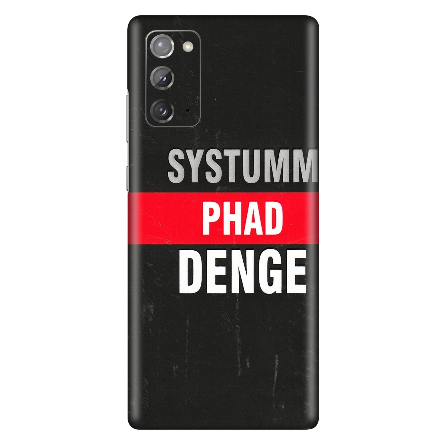 Samsung M/F/Note/Flip and C Phone Skins (All Models) - Systumm Phad Denge - 3D Embossed Finish (L-278) Samsung Galaxy Note 20