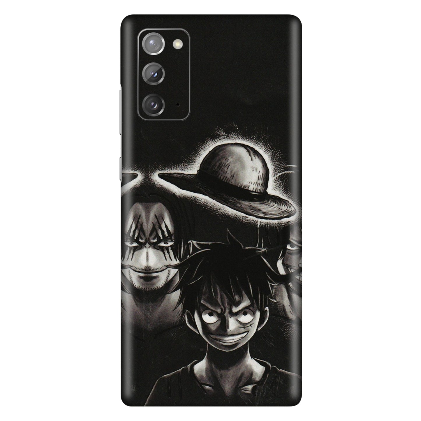 Samsung M/F/Note/Flip and C Phone Skins (All Models) - Black Luffy Hat - 3D Embossed Finish (L-57) Samsung Galaxy Note 20