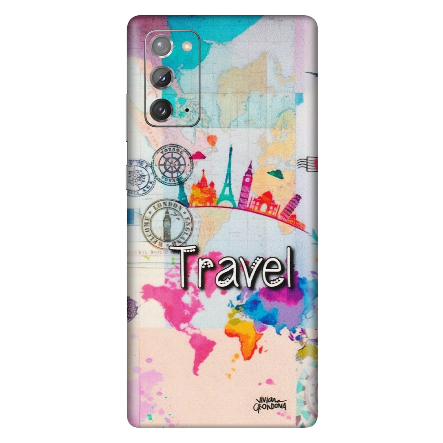 Samsung M/F/Note/Flip and C Phone Skins (All Models) - Travel The Wonders - Matte Finish (M-108) Samsung Galaxy Note 20